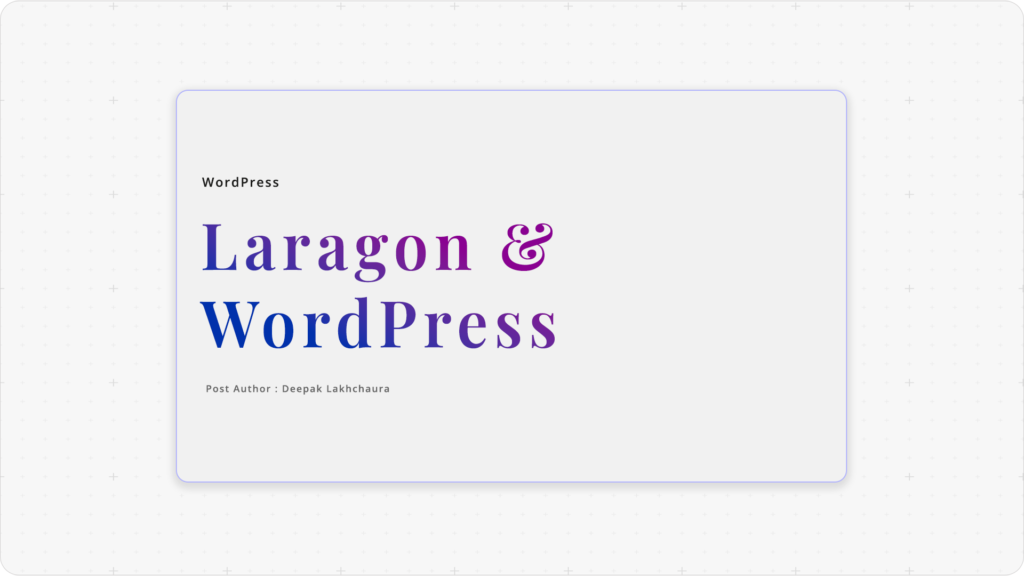 WordPress installation with local server Laragon